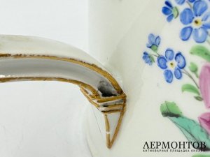 Чайник с росписью. Германия, Meissen, 18 век. Фарфор, роспись.