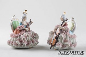 Статуэтки Оркестр. Фарфор. Wilhelm Rittirsch Porcelain. Германия. XXв.