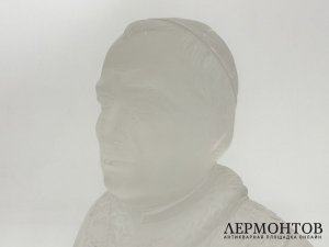 Бюст Папа Римский Пий IХ. Франция, Baccarat, 19 век. Стекло.
