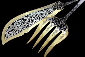 Сервирочный набор Compere. Серебро 950. Франция
