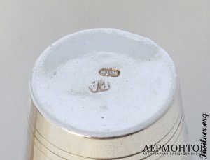 Набор стопок. Аристархов. Серебро 84. Российская империя