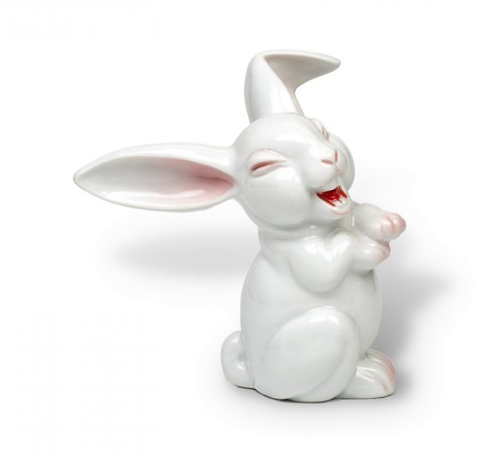 Статуэтка «Заяц». Фарфор, Rosenthal, Германия, 1960 год