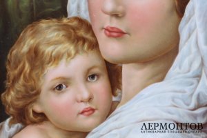 Пласт Мать с младенцем. Фарфор,живопись. Берлин. KPM, Германия.