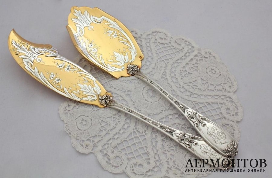 Сервировочный набор Levebre. Серебро 950. Франция