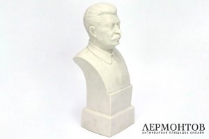 И.В. Сталин, бюст. Фарфор. СССР, Дулево, Куров, 1940-50е гг. Авторский.