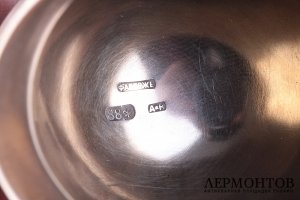 Чарка в виде шлема. А. Хольминг. Фаберже. Серебро 88. Российская империя