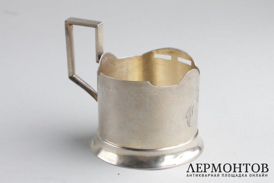 Подстаканник. Александр Кривовичев. Серебро 84 пробы. Российская империя.