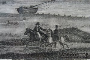 Гравюра на металле. Франция, 1838 год.