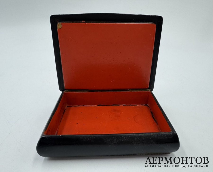 Шкатулка Соперницы. СССР, Федоскино, 1949 год.