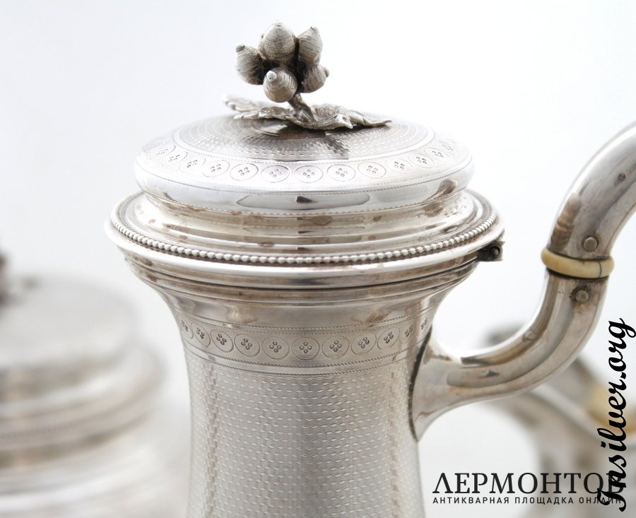 Кофейный сервиз Harleux. Серебро 950. Франция