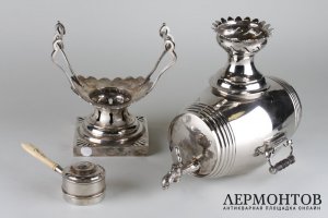 Бульотка Бочонок. Серебро 13 лот, 812 пробы, Австрия, 1851 г. 