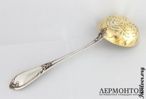 Ложка-ситечко. Серебро 950. Франция