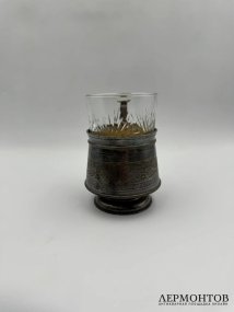 Подстаканник с растительным фризом. Серебро 84 пробы, Россия, 1886 год