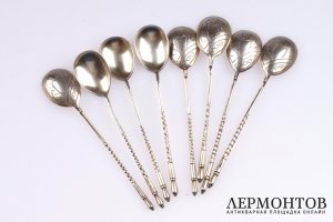 Набор чайных ложек. Серебро 84. Российская империя