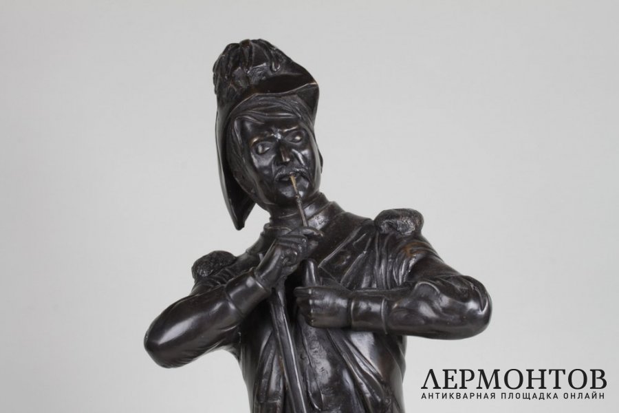 Скульптура Гренадер. Франция, Париж, по модели Dumage, 1888 г. Бронза. Экспертиза.