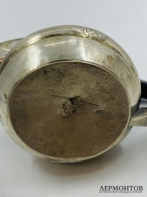 Молочник. Серебро 84 пробы, дерево, Россия, 1810-е годы