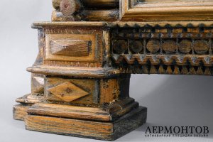 Киот, русский стиль. Россия, 1880-90е гг. Дерево, резьба