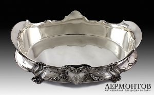Ваза для фруктов из серебра 950 пробы. Франция, 1900е годы.