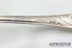 Половник с растительным декором. СССР, Платиноприбор, 1930-е гг. Серебро 875 пробы.