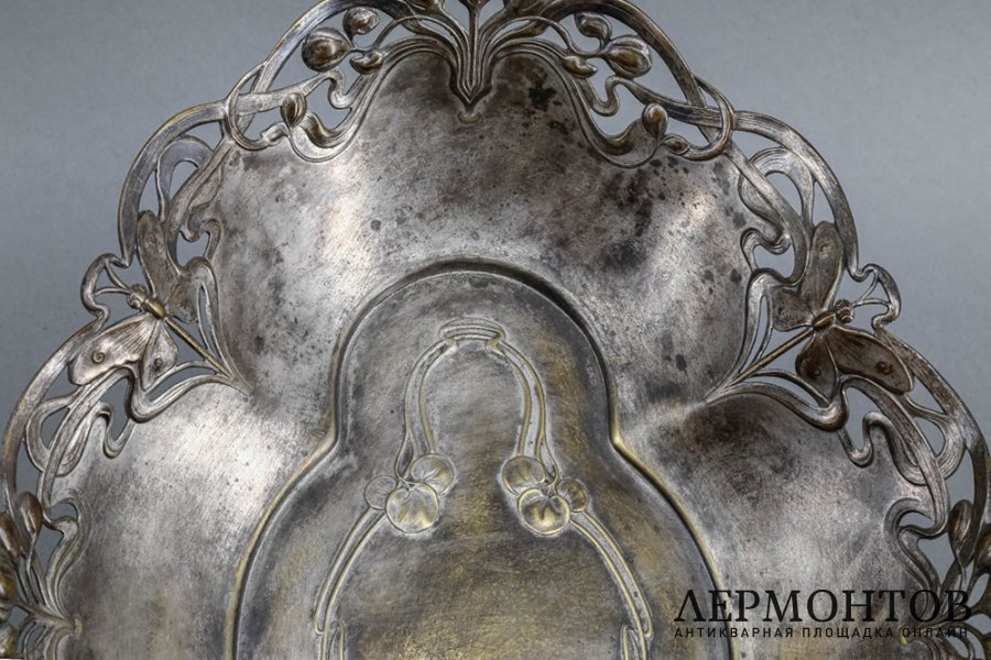 Ваза для фруктов в стиле модерн. Серебрение. Германия, WMF, 1886-1903.