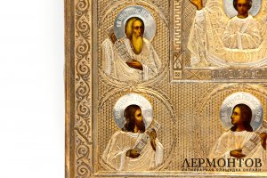Икона Богоматерь Знамение, Курская-Коренная. Серебро. Россия, 1899-1908 гг. Темпера.