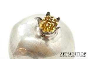 Гранат. Западная Европа, 2 пол. 20 в. Серебро 830 пробы, литье, золочение.