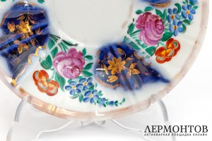 Чайная пара. Фарфор, роспись. Россия, д. Фрязино, ф-ка братьев Гулиных. 