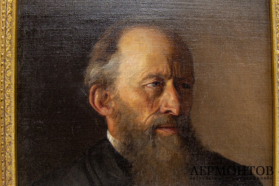 Владимиров И.А. Портрет бородатого мужчины. Российская Империя, 1888 г. Холст, масло.