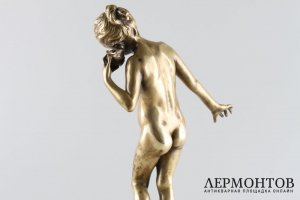 Статуэтка На пляже. Бронза. Фабрика Берндрофа. Австрия, 1900е