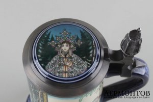 пивная кружка из серии Русские сказки. Германия, фирма Villeroy Boch, 1970 - е гг.