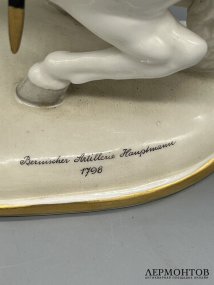 Статуэтка «Капитан бернской артиллерии 1798 года». Фарфор, роспись, Nymphenburg, Германия, начало 20 века