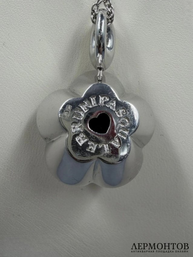 Колье «Ton Joli» с ониксом и бриллиантами. Белое золото 750, Pasquale Bruni, Италия