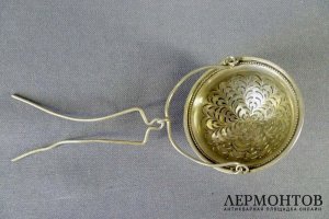 Ситечко для заварки. Серебро 950 пробы. Франция, XIХ век.