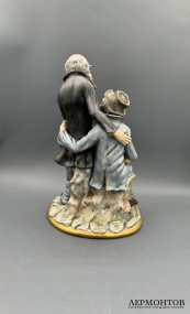 Статуэтка «Веселье». Бисквит, роспись, Villari, Италия, 1980–1990 годы