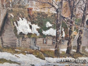 Картина. Поздняя осень. Иосиф Ветцель. Холст, масло. Начало XX в.