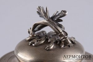 Сахарница в неоклассическом стиле.  Tallois. Серебро 950 пробы. Франция, XIX век.