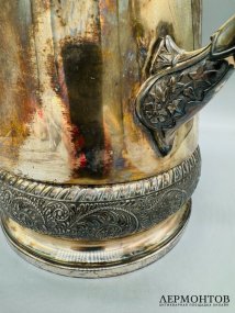Чайник с двойными стенками. Металл, серебрение, Rogers, Smith & Co., США, начало 20 века