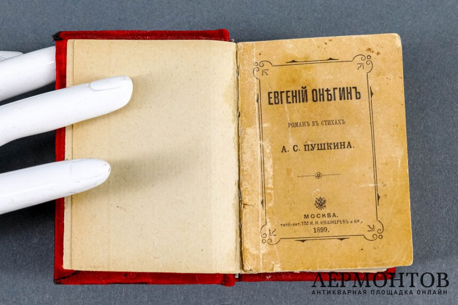 А. С. Пушкин. Евгений Онегин. Типо-литография Товарищества Кушнерев и Ко. 1898 г.