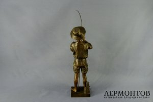 Рыбак. Adolphe Jean Lavergne. Бронза, патинирование. Высота 63 см. Франция, XIX век.