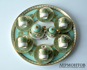 Сервиз-кабаре на 6 персон. Davenport, Англия, 1870-80
