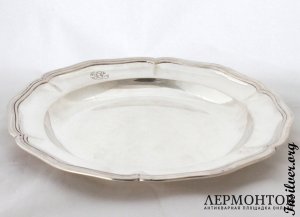 Блюдо. Редкость. Серебро 830. Швейцария
