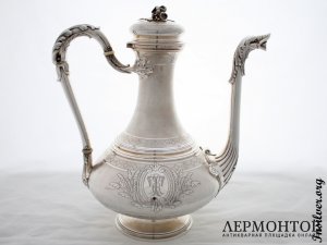 Кофейник Cardeilhac. Серебро 950. Франция