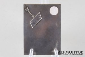 Визитница Свидание. Серебро 84 пробы. Россия, после 1908 г.