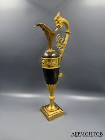Кувшин-эвер в стиле ампир. Бронза, золочение, Франция, 19 век