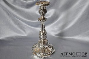 Подсвечник Цишрин. Серебро 84. Российская империя