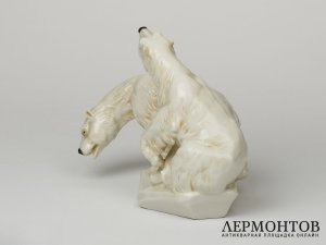 Статуэтка «Медведи». Фарфор, Karl Ens, Германия, середина XX века