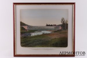 Фотография Мост через реку Тагил близ станции Тагил. Россия, кон. 1870-нач. 1880-х.