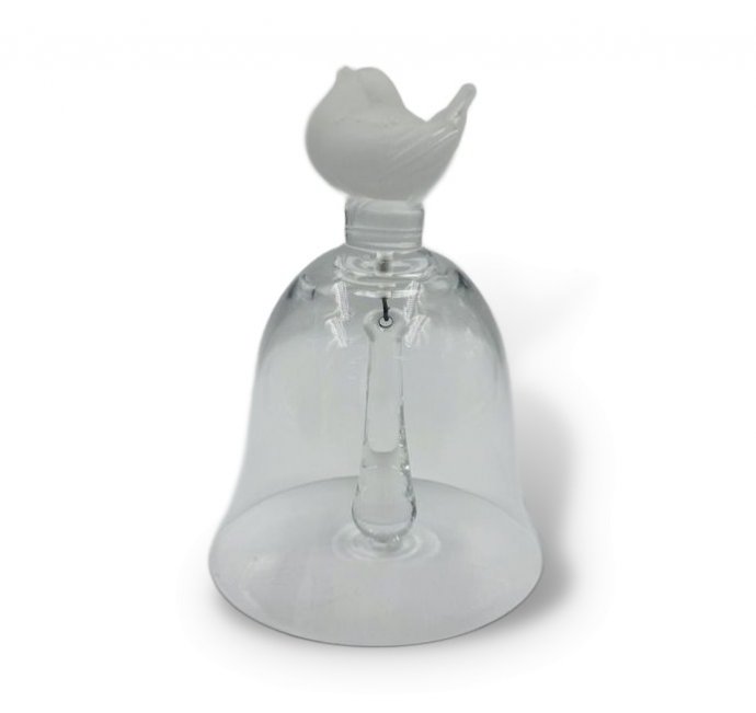 Колокольчик с птенцом. Хрусталь, Lalique, Франция, 2000-е годы