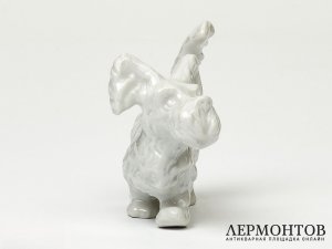 Статуэтка «Скотчтерьер». Фарфор, Schaubach-Kunst, Германия, 1953–1962 годы