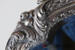 Настольное зеркало. Серебро 800 пробы. Италия, 1934-44 годы.